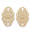 Brass Filigree Joiners Links X-KK-T038-85G-1
