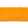 Imitate Austrian Crystal Frosted Glass Beads Strands EGLA-A039-T4mm-MD23-1