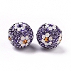 Polymer Clay Rhinestone Beads RB-L029-03C-2
