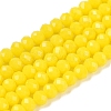 Opaque Solid Color Imitation Jade Glass Beads Strands EGLA-A044-P3mm-D04-1