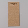 Rectangle Kraft Paper Sublimation Car Coaster Display Cards CDIS-WH0024-18B-02-1