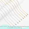 20Pcs 2 Colors 304 Stainless Steel Cable Chain Necklaces Set MAK-NB0001-21-4