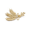 Rhinestone Brooch Pin PALLOY-K002-01KCG-02-2