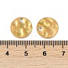 Ion Plating(IP) 304 Stainless Steel Textured Disc Charms STAS-Q336-11C-G-3