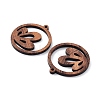 Walnut Wood Laser Cut Pendants WOOD-Q051-05D-2