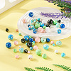 160Pcs 8 Colors Assembled Synthetic Stone and Trochus Shell Beads G-TA0002-31D-7
