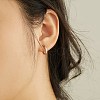 Anti-Tarnish Rhodium Plated 925 Sterling Silver Huggie Hoop Earrings EJEW-BB50163-P-2