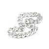 Unisex Thick CCB Plastic Cuban Link Chains Necklaces NJEW-V006-02P-2