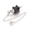 Natural & Synthetic Gemstone Dowsing Pendulums KK-F756-08-3