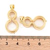 Rack Plating Brass Locket Pendants KK-F874-01G-14-3