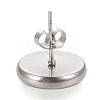 Non-Tarnish 304 Stainless Steel Stud Earring Settings STAS-K202-05E-P-3