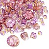 Two Tone Transparent Acrylic Beads OACR-Z041-18-3