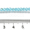 Electroplate Transparent Glass Beads Strands EGLA-A035-T3mm-L08-4