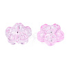 Transparent Spray Painted Glass Beads GLAA-N035-029-C05-3