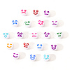 White Opaque Acrylic Beads MACR-YW0001-20F-7