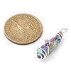 Electroplated Raw Rough Natural Quartz Crystal Copper Wire Wrapped Pendants PALLOY-JF02414-02-2