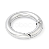 Rack Plating Brass Spring Gate Rings KK-Q781-11P-2
