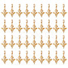 36Pcs Alloy European Dangle Charms MPDL-CA0001-06G-1