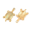 304 Stainless Steel Enamel Pendants STAS-K293-25G-2