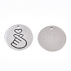 Non-Tarnish 201 Stainless Steel Pendants STAS-T064-38P-29-1