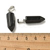 Natural Obsidian Pendants G-Z067-07P-10-4