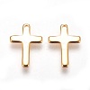 Brass Tiny Cross Charms X-KK-Q735-301G-2