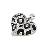 Brass Micro Pave Clear Cubic Zirconia Pendants KK-R221-01P-01-2