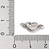 925 Sterling Silver Box Clasps STER-H111-07B-P-4