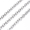 Brass Flat Oval Cable Chains CHC025Y-NFK-2