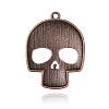 Day of the Dead Ornaments Tibetan Style Alloy Big Pendants TIBEP-M001-13R-NF-2