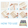 3-Layer Wooden Craft Paint & Brash Rack DIY-WH0401-04-4
