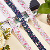 2 Rolls 2 Colors Polyester Ribbon SRIB-GF0001-19-6