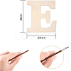 Letter Unfinished Wood Blank Cutouts DIY-ZX040-01E-2