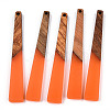 Translucent Resin & Walnut Wood Big Pendants RESI-TAC0017-46-B02-3