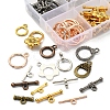 74Set 8 Style Tibetan Style Alloy Toggle Clasps FIND-YW0001-38-3