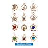 Alloy Rhinestone Pendants PALLOY-TA0002-27LG-7