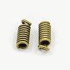 Nickel Free Iron Coil Cord Ends E193Y-NFAB-1