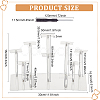 10-Tier Transparent Acrylic Minifigures Display Risers ODIS-WH0030-45-2