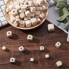 150Pcs 6 Styles Natural Unfinished Wood Beads WOOD-PH0001-92-2