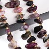 Natural Multicolor Tourmaline Beads Strands G-Z091-A45-1