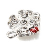 Alloy Rhinestone Enamel Connector Charms FIND-E049-10P-2