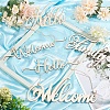 5 Sets 5 Style Wooden Door Signs AJEW-CN0001-50-6