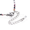Natural Multicolor Tourmaline Bead Bracelets X-BJEW-JB04555-06-3