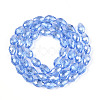 Electroplate Glass Beads Strands EGLA-R008-11x8mm-6-2