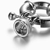 Brass Spring Ring Clasps KK-O091-01P-NR-2