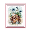 Flower Pattern DIY Cross Stitch Beginner Kits DIY-NH0003-01A-1