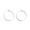Brass Hoop Earring Findings KK-R112-038B-1