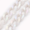 Opaque Acrylic Twist Chains Bag Handles AJEW-BA00077-01-3