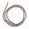Electroplate Non-magnetic Synthetic Hematite Beads Strands G-L486-D-02-3