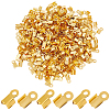 500Pcs Iron Folding Crimp Ends IFIN-CN0001-06G-1